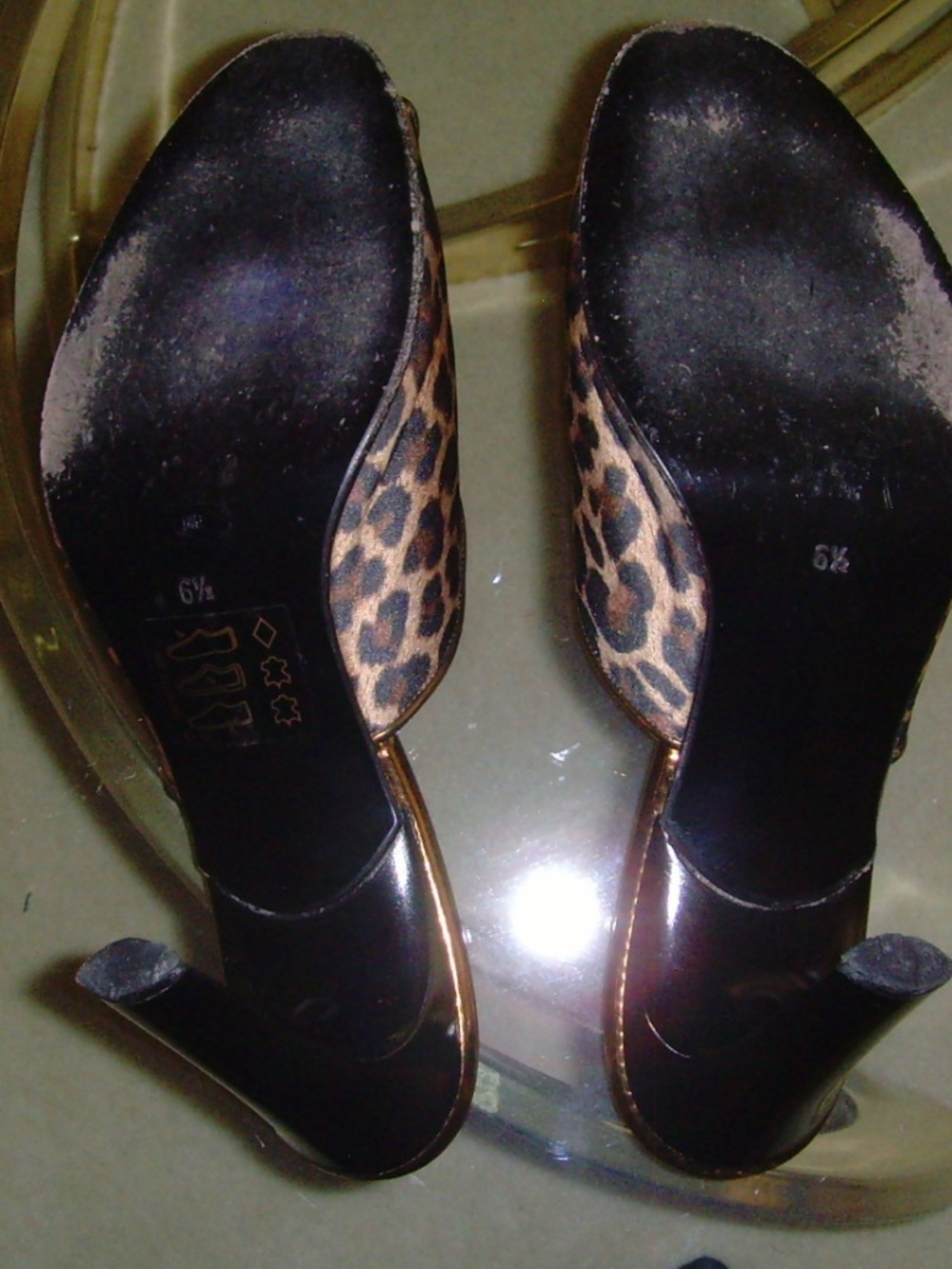 ORIGINE Leopard Print and Metallic Mules - Picture 10 of 15